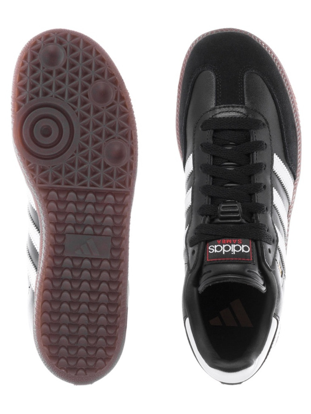 ADIDAS SAMBA J  CLASSIC INDOOR SOCCER SHOES BLACK WHITE 1 - Picture 4 of 9